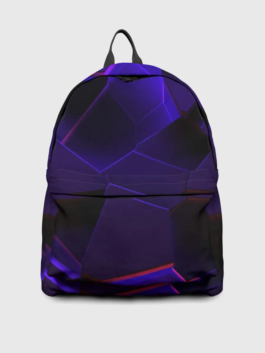 Рюкзак джинсовый / СИНИЕ ПЛИТЫ 3D