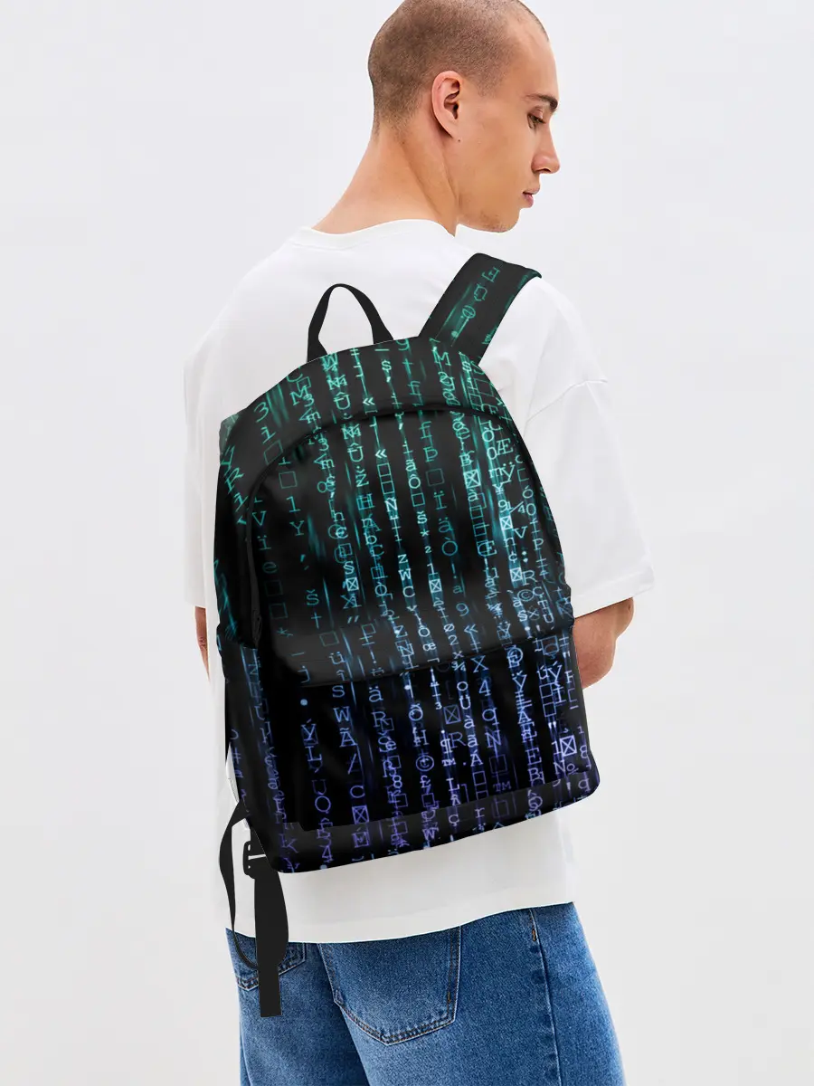 Рюкзак джинсовый / Матрица 3D