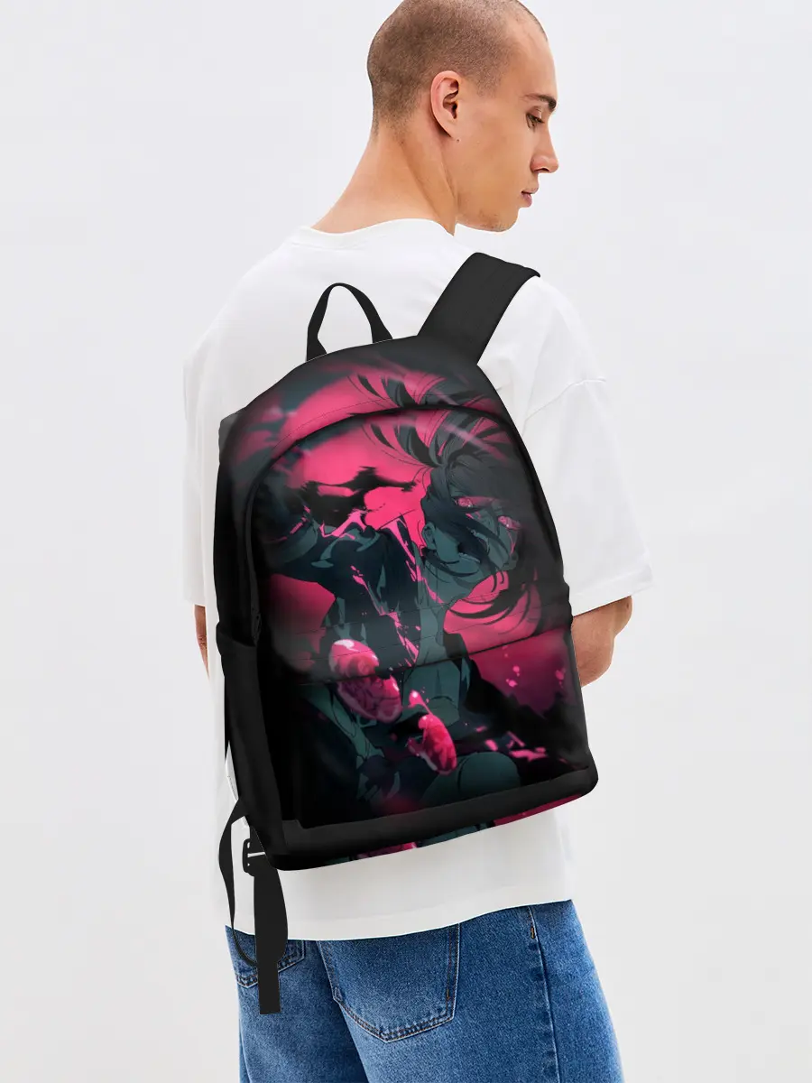 Рюкзак джинсовый / ХЯККИМАРУ В ЯРОСТИ | ДОРОРО