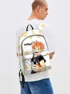Рюкзак джинсовый / Мощный удар Шоё Хината Haikyuu!!