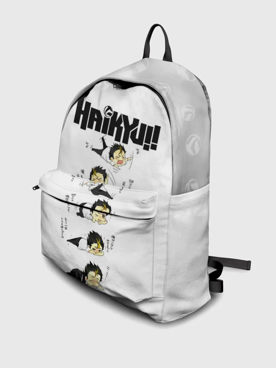 Рюкзак джинсовый / Юу Нишиноя в истерике Haikyu!!