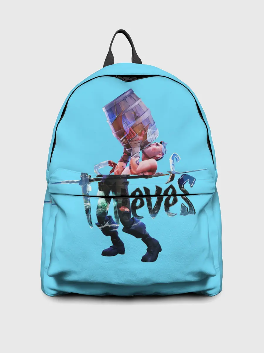 Рюкзак джинсовый / Пират с бочкой рома