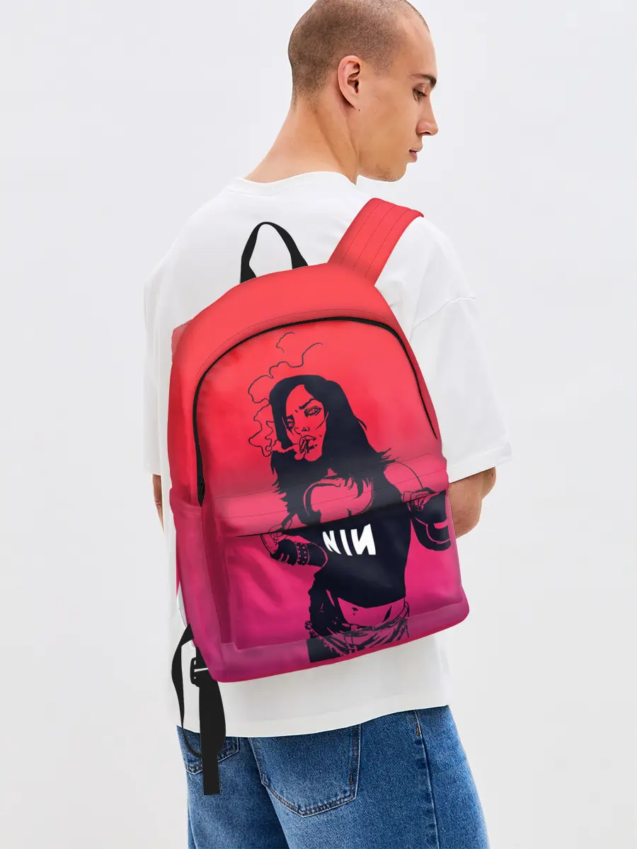 Рюкзак джинсовый / Фанатка NIN