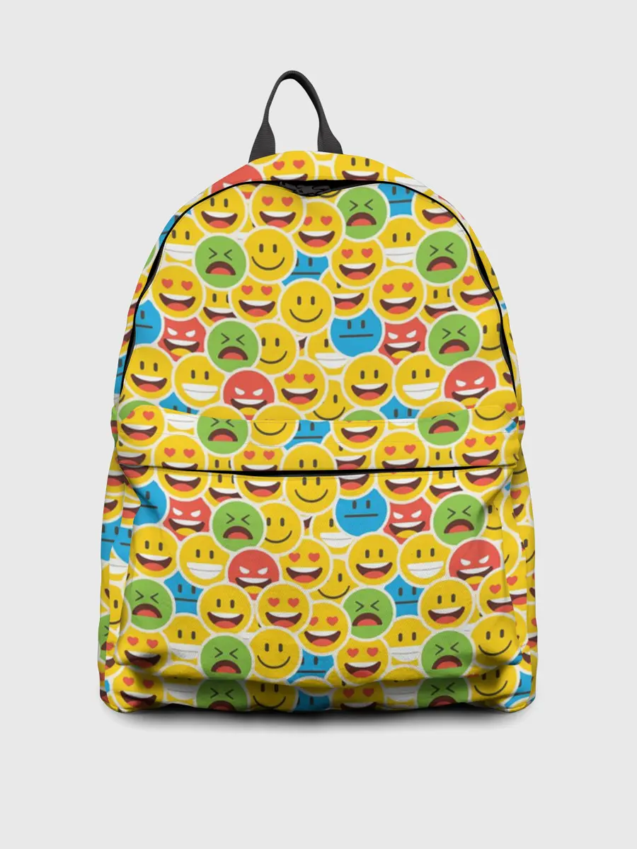 Рюкзак джинсовый / Смайлики