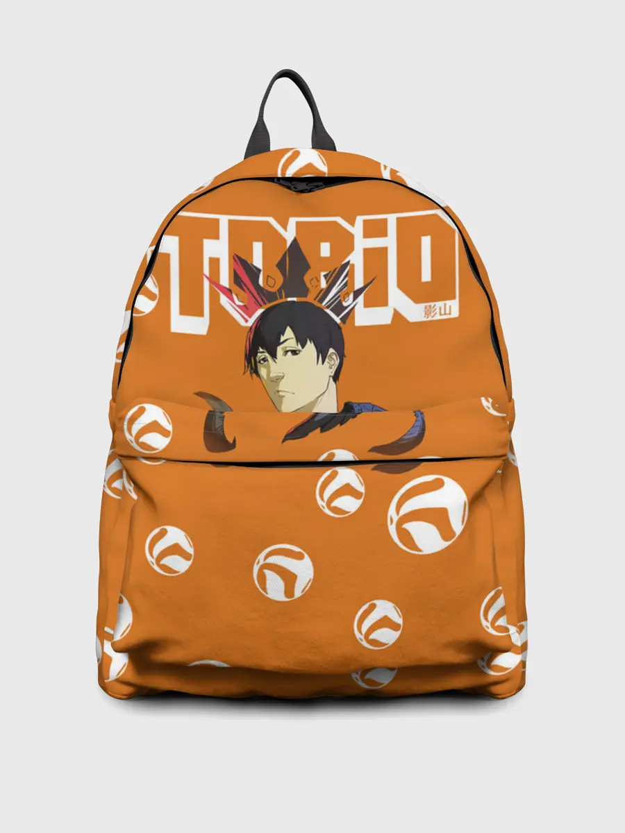 Рюкзак джинсовый / Тобио Кагеяма корона Haikyuu!!