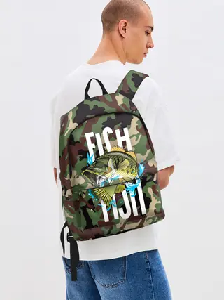 Рюкзак джинсовый / Рыблака камуфляж
