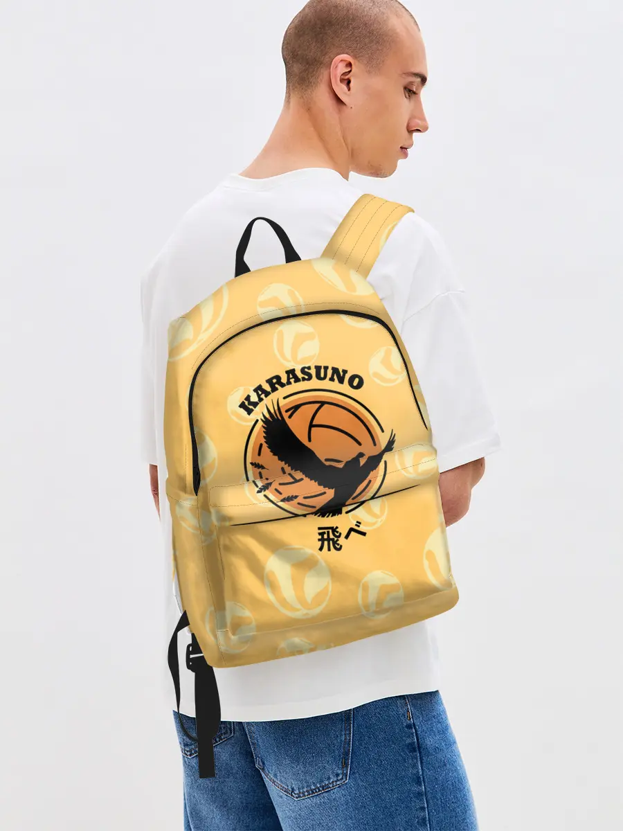 Рюкзак джинсовый / Старшая школа Карасуно Haikyu!