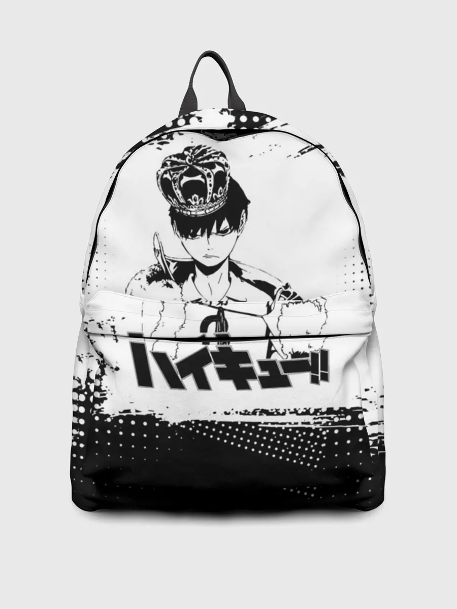 Рюкзак джинсовый / Тобио Кагеяма корона Haikyuu!!