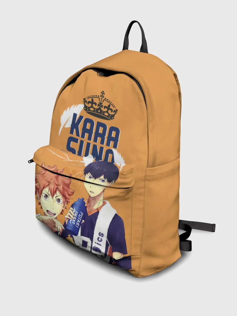 Рюкзак джинсовый / Шоё Хината и Тобио Кагеяма