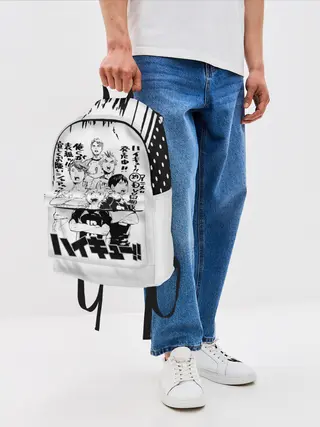 Рюкзак джинсовый / Старшая Карасуно | Академия Шираторизава