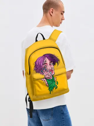 Рюкзак джинсовый / Плавленый Лил Пип