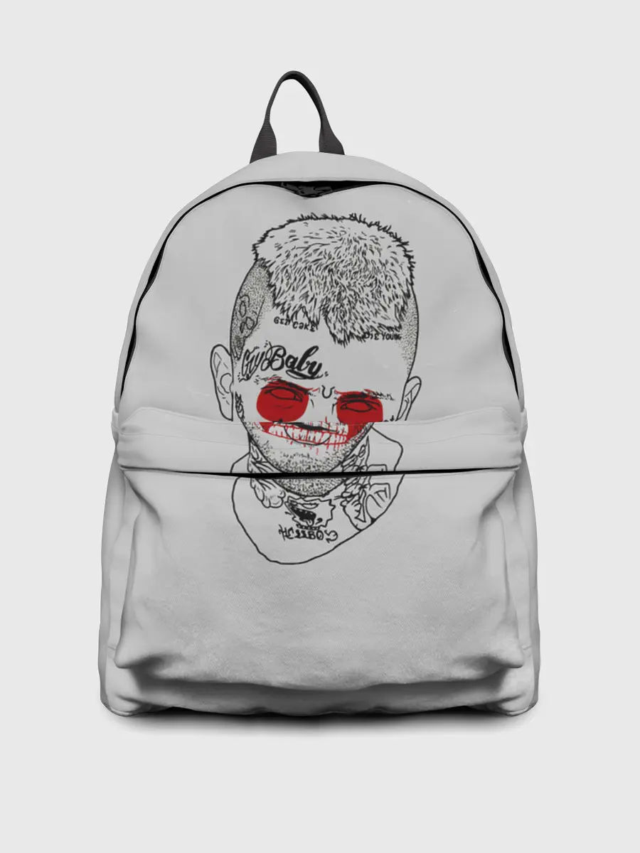 Рюкзак джинсовый / Череп Лил Пипа