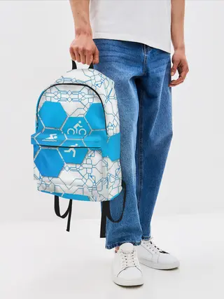 Рюкзак джинсовый / Плыви, Крути, Беги