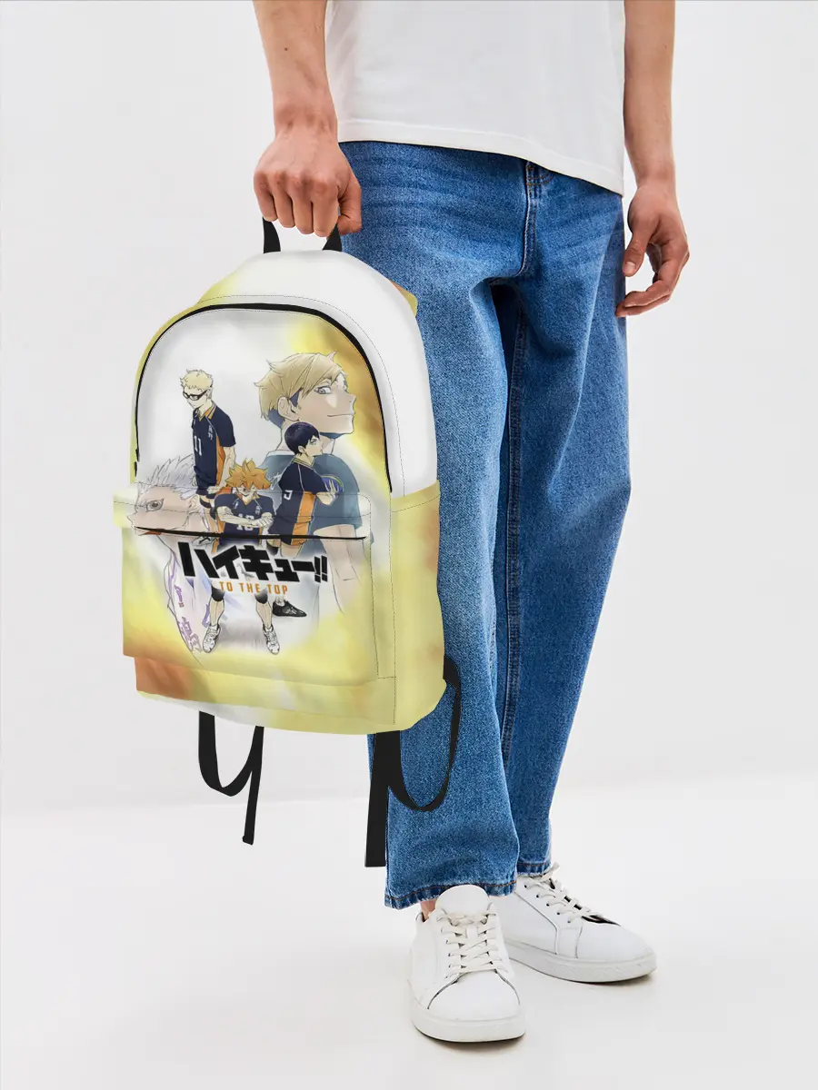 Рюкзак джинсовый / Шоё, Тобио, Кей, Семи и Атсуму Haikyuu!!