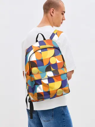 Рюкзак джинсовый / Геометрия