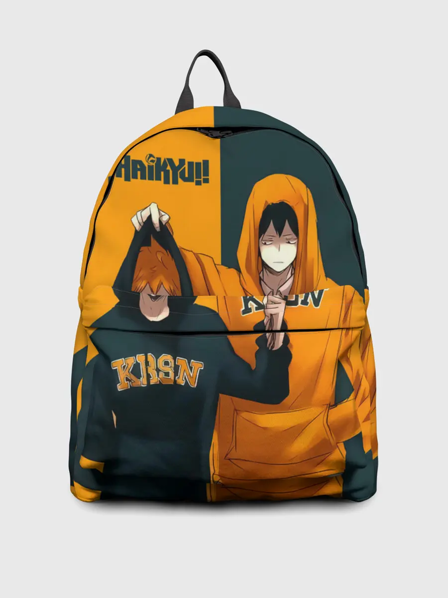 Рюкзак джинсовый / Хината и Кагеяма из Карасуно