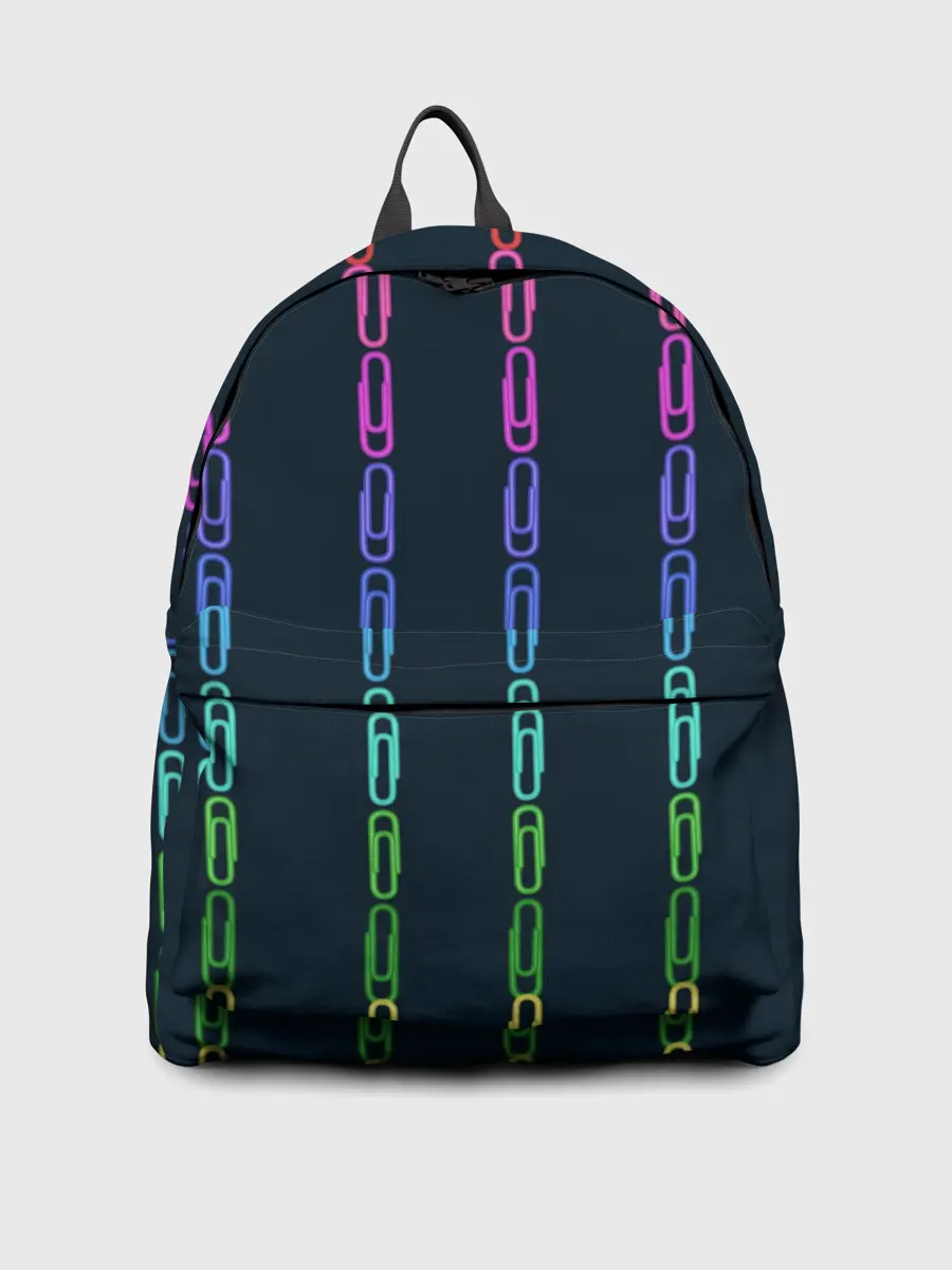 Рюкзак джинсовый / скрепки