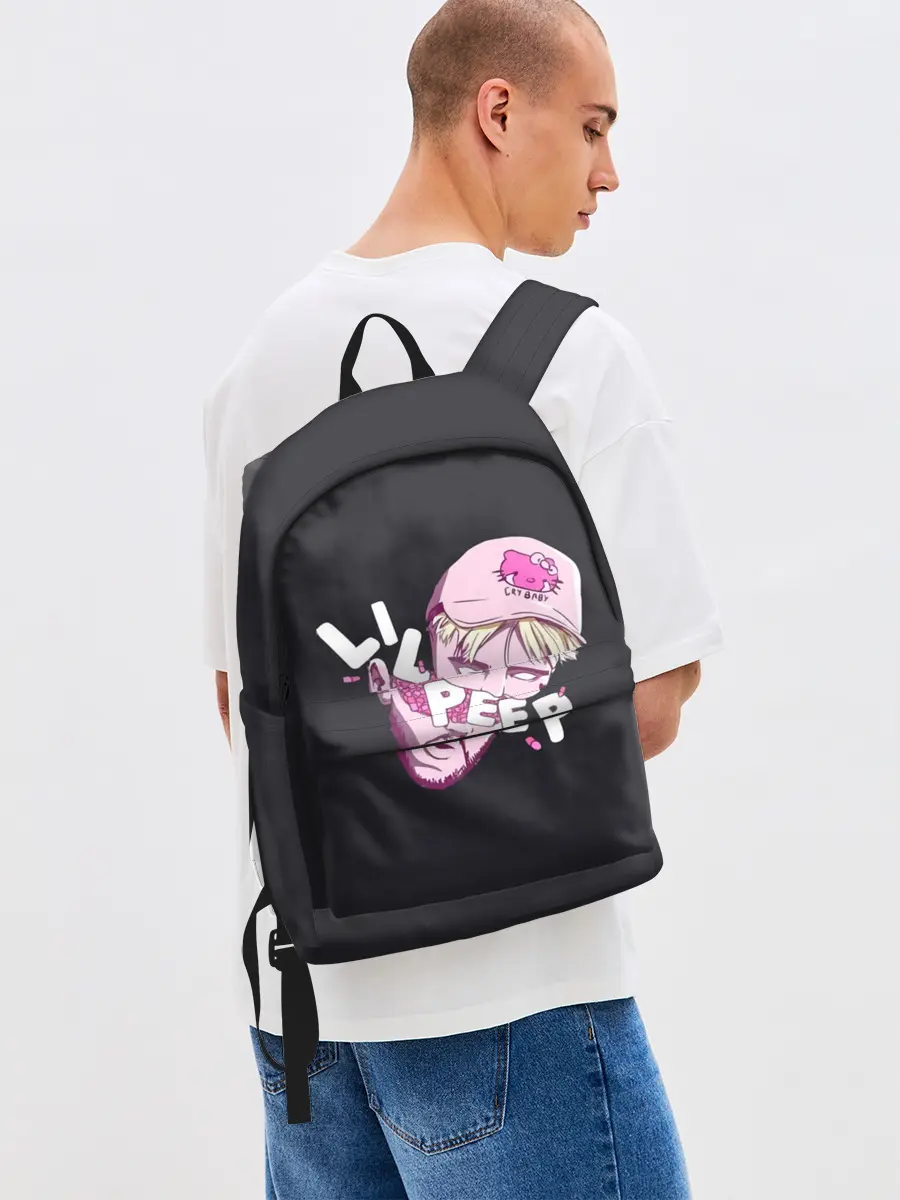 Рюкзак джинсовый / Лил Пип