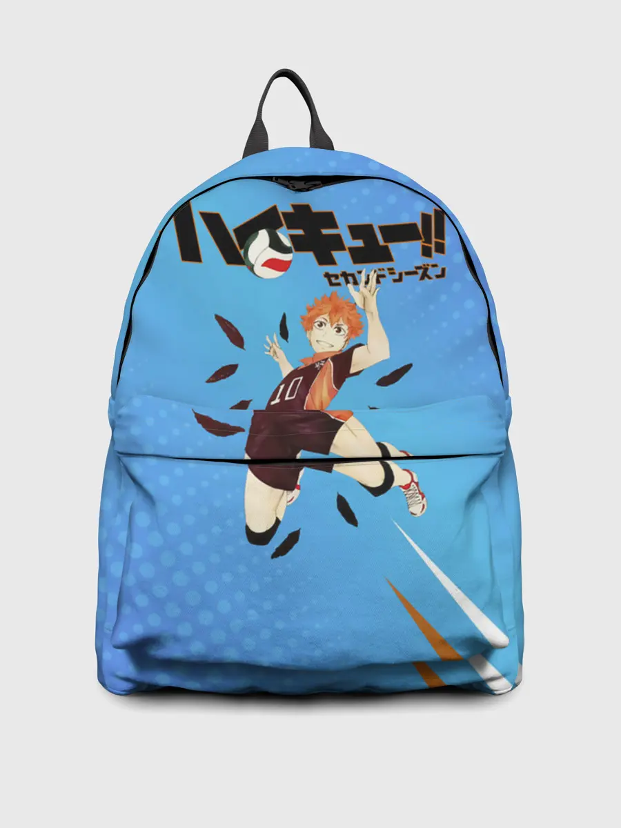 Рюкзак джинсовый / Шоё Хината мощный удар Haikyu!!