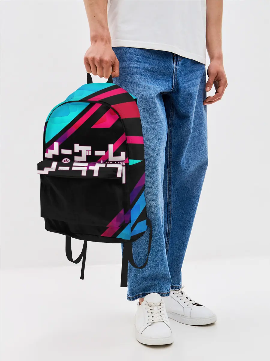 Рюкзак джинсовый / NO GAME NO LIFE LOGO