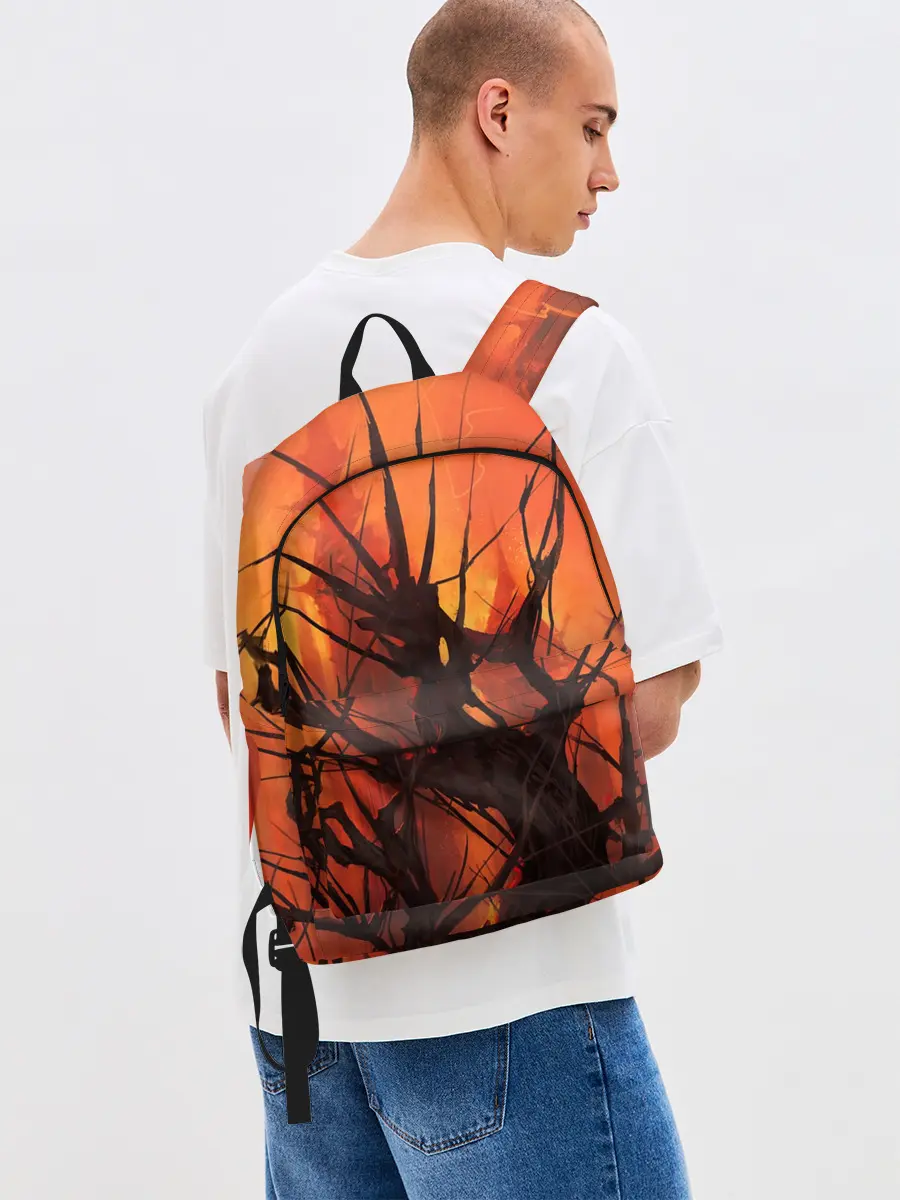 Рюкзак джинсовый / ДРЕВО ХАОС 3D