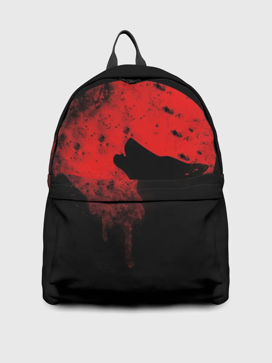 Рюкзак джинсовый / Wolf 3D