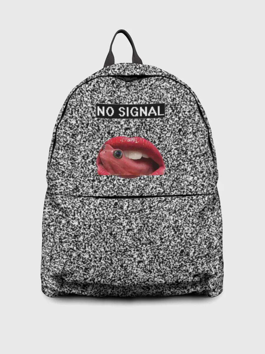 Рюкзак джинсовый / Губы