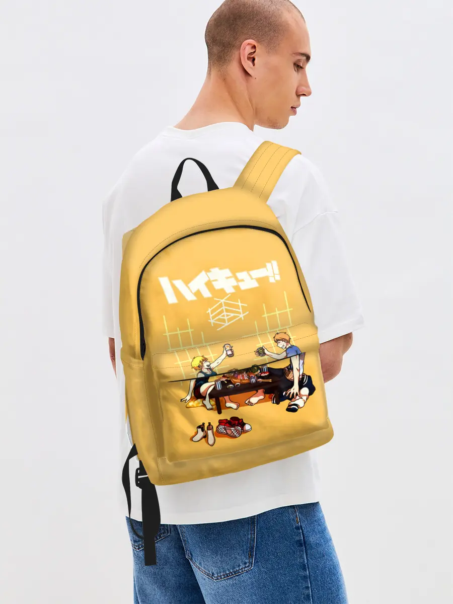 Рюкзак джинсовый / Ужин Натсу и Шоё Хината Haikyu!!