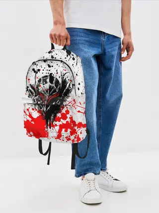 Рюкзак джинсовый / Броня Берсерка.