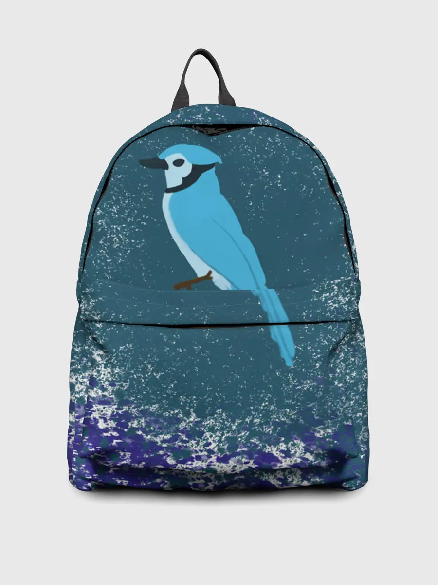 Рюкзак джинсовый / Голубая сойка