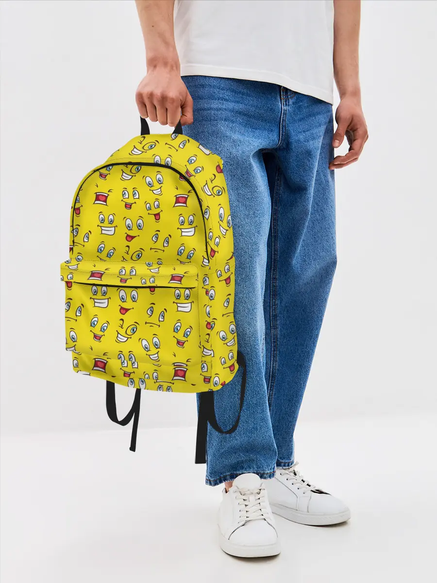 Рюкзак джинсовый / Забавные Лица