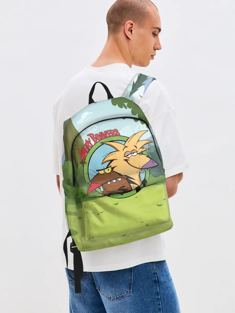 Рюкзак джинсовый / Крутые Бобры | Angry Beavers