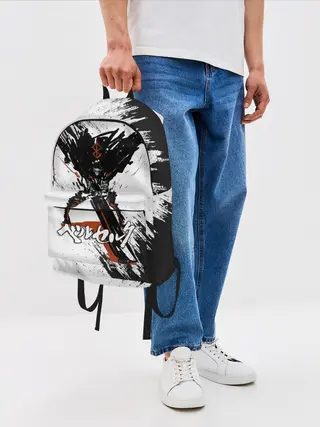 Рюкзак джинсовый / БЕРСЕРК брызги