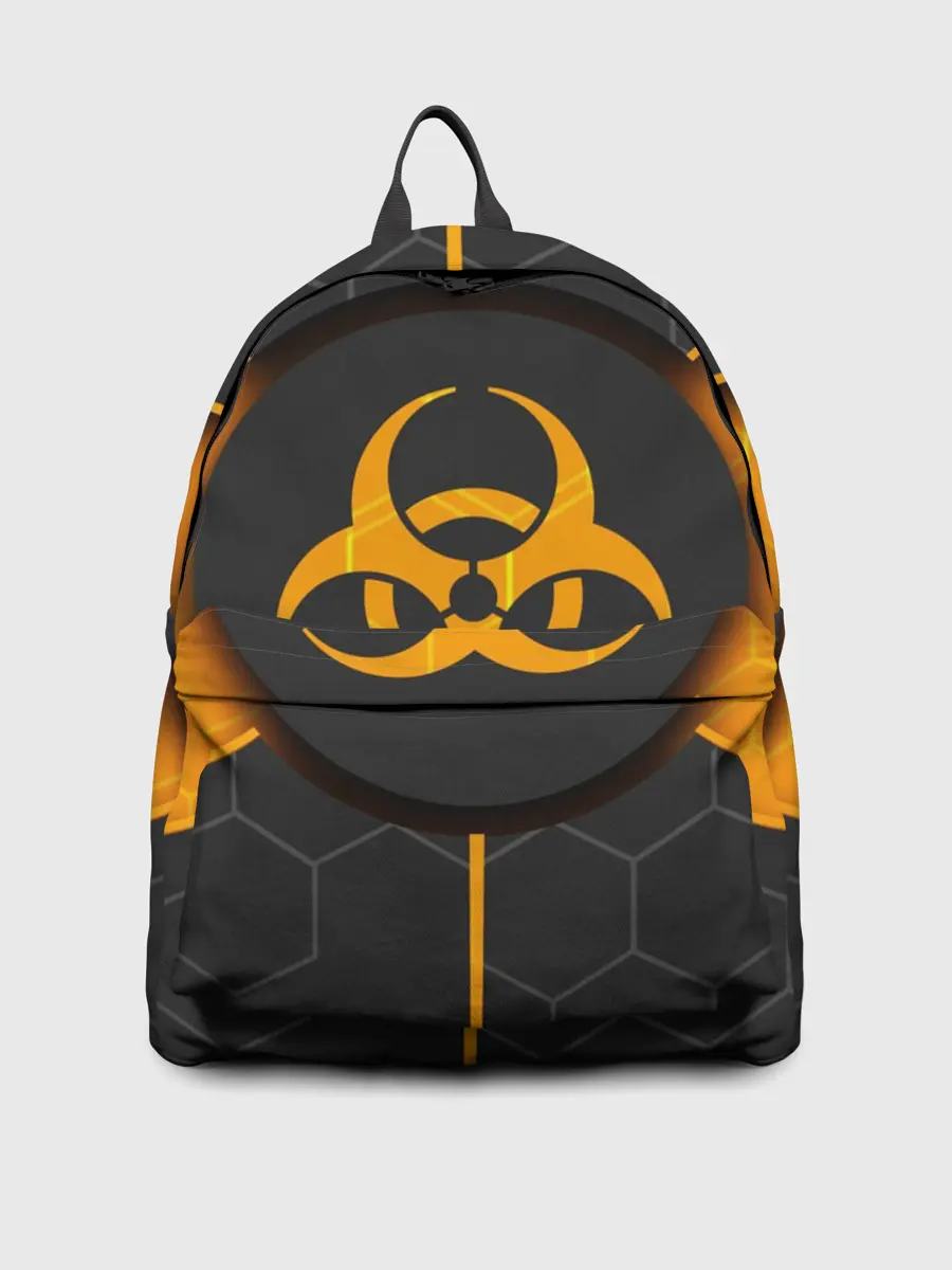 Рюкзак джинсовый / ХИМИЧЕСКАЯ ОПАСНОСТЬ 3D