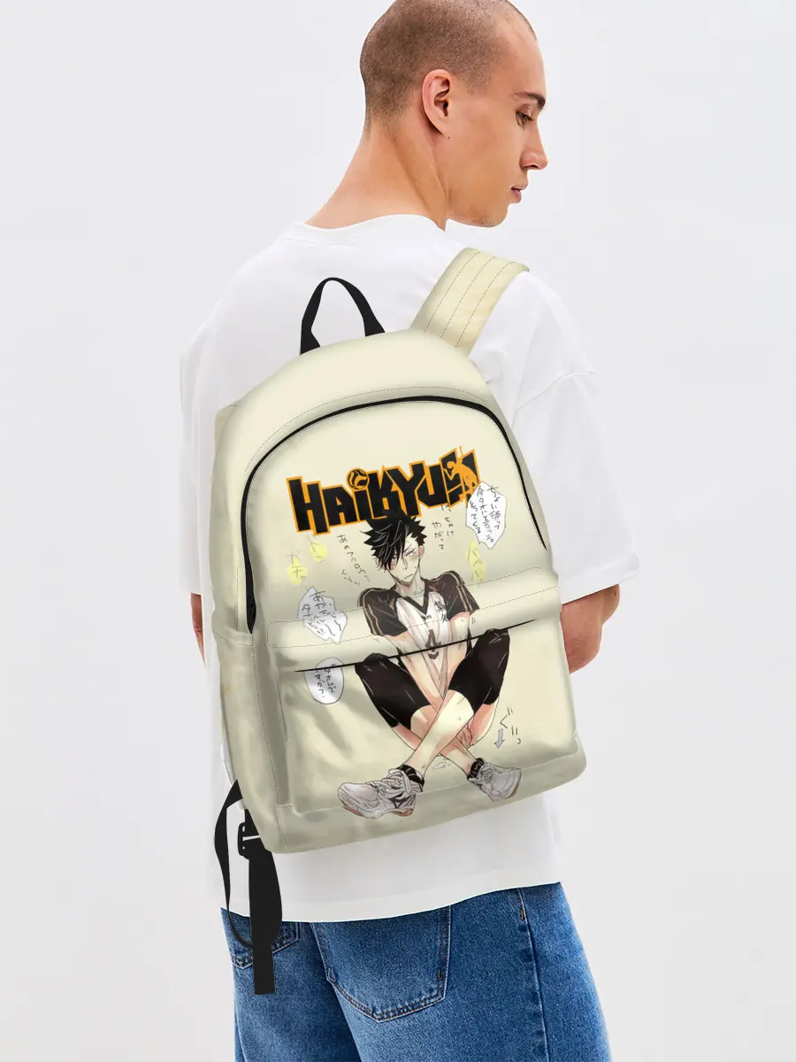 Рюкзак джинсовый / Куроо Тецуро | Старшая Некома