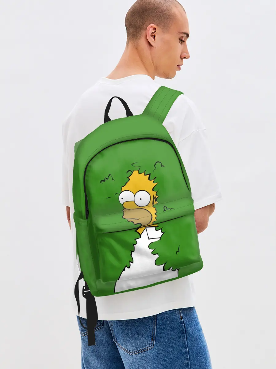 Рюкзак джинсовый / Мем с Гомером