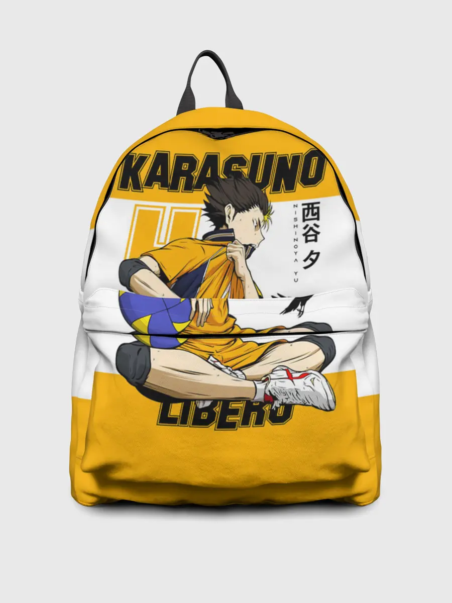 Рюкзак джинсовый / Юу Нишиноя из Карасуно | Haikyu!!