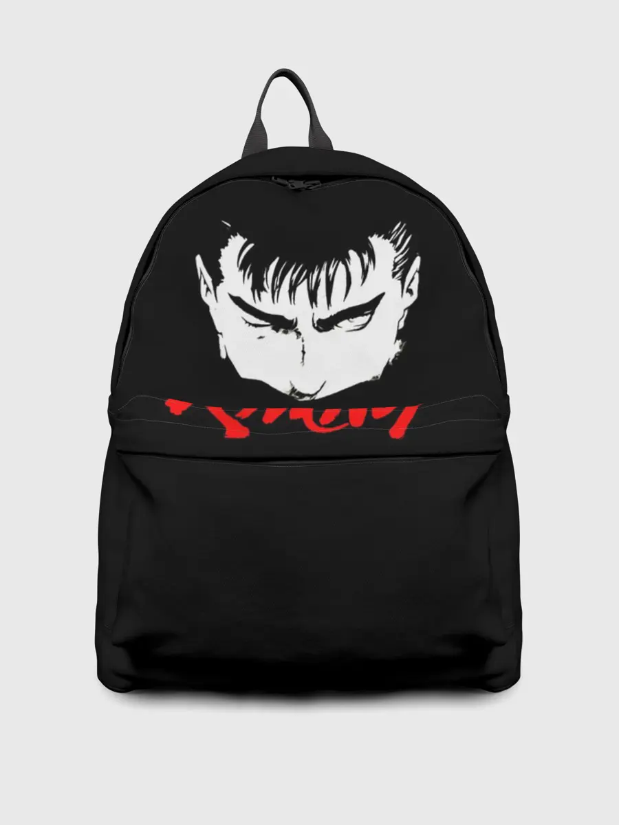 Рюкзак джинсовый / Берсерк красная надпись