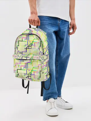 Рюкзак джинсовый / Geometric Color