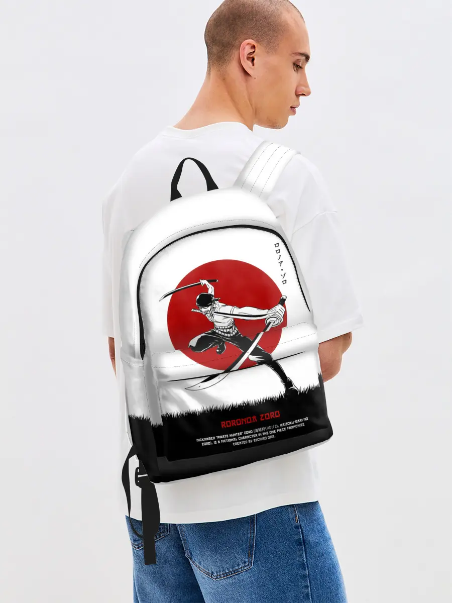 Рюкзак джинсовый / Ророноа Зоро One Piece
