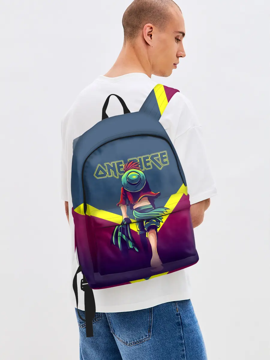 Рюкзак джинсовый / Луффи One Piece. Большой куш