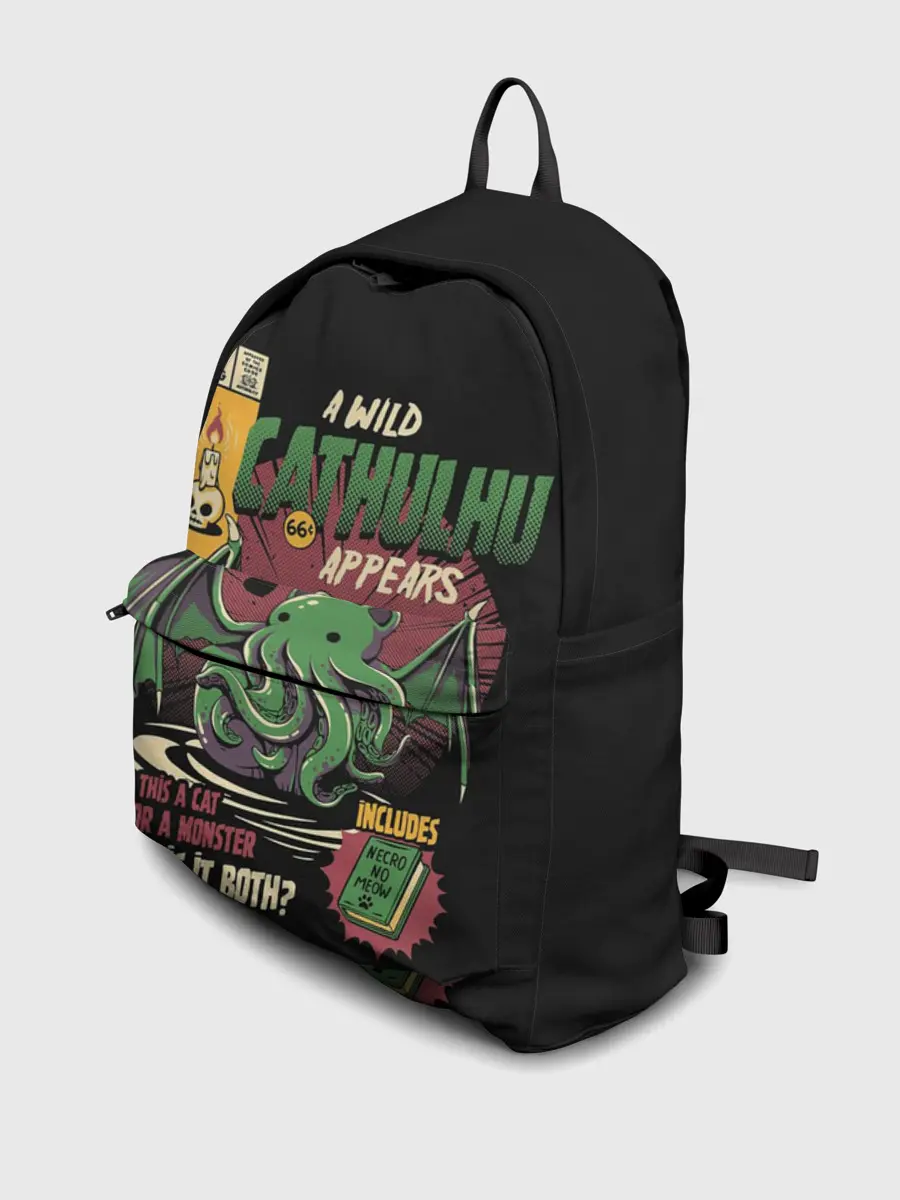 Рюкзак джинсовый / Кот Ктулху