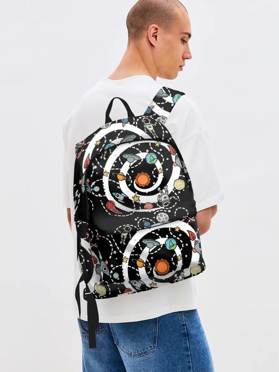 Рюкзак джинсовый / Космический астронавт