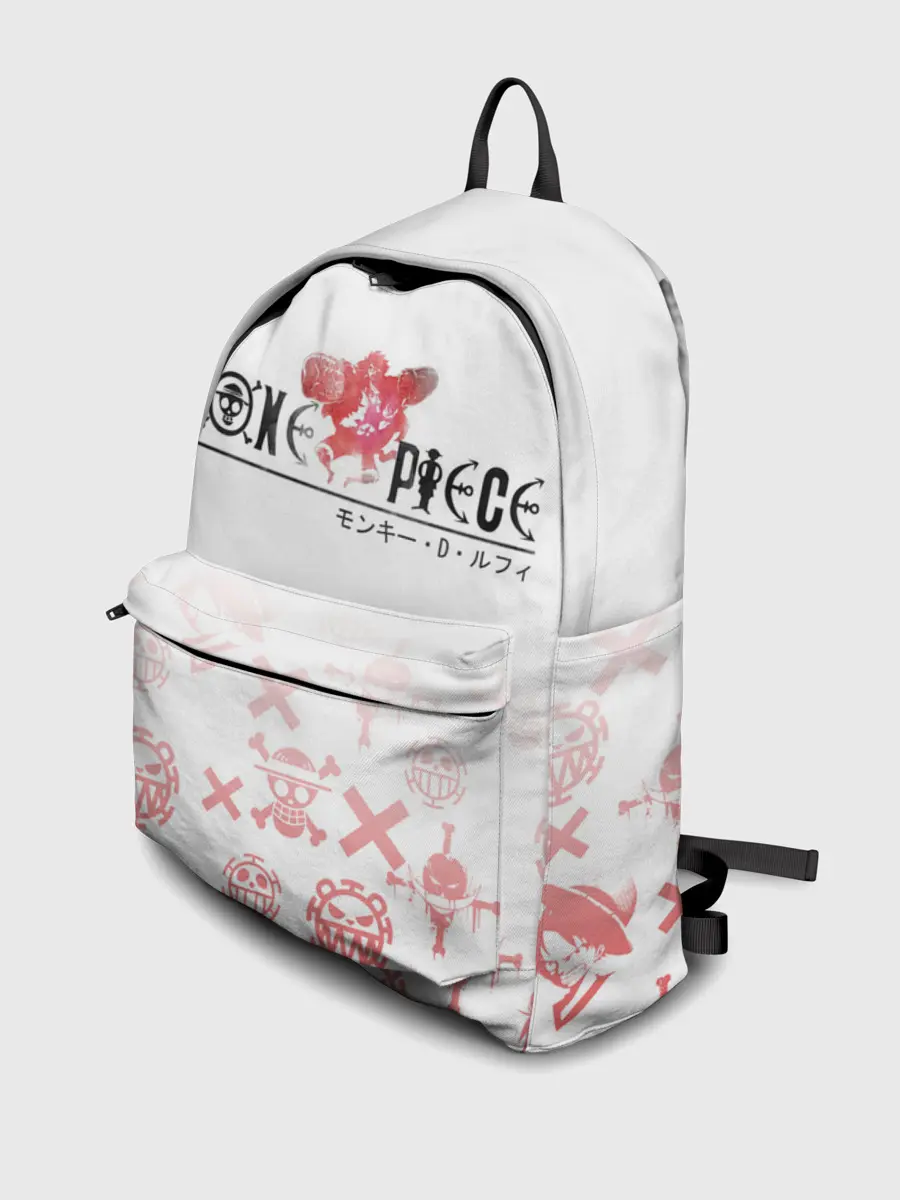 Рюкзак джинсовый / One Piece. резиновый Луффи