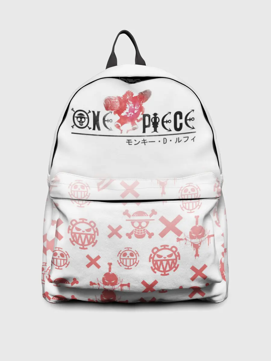 Рюкзак джинсовый / One Piece. резиновый Луффи