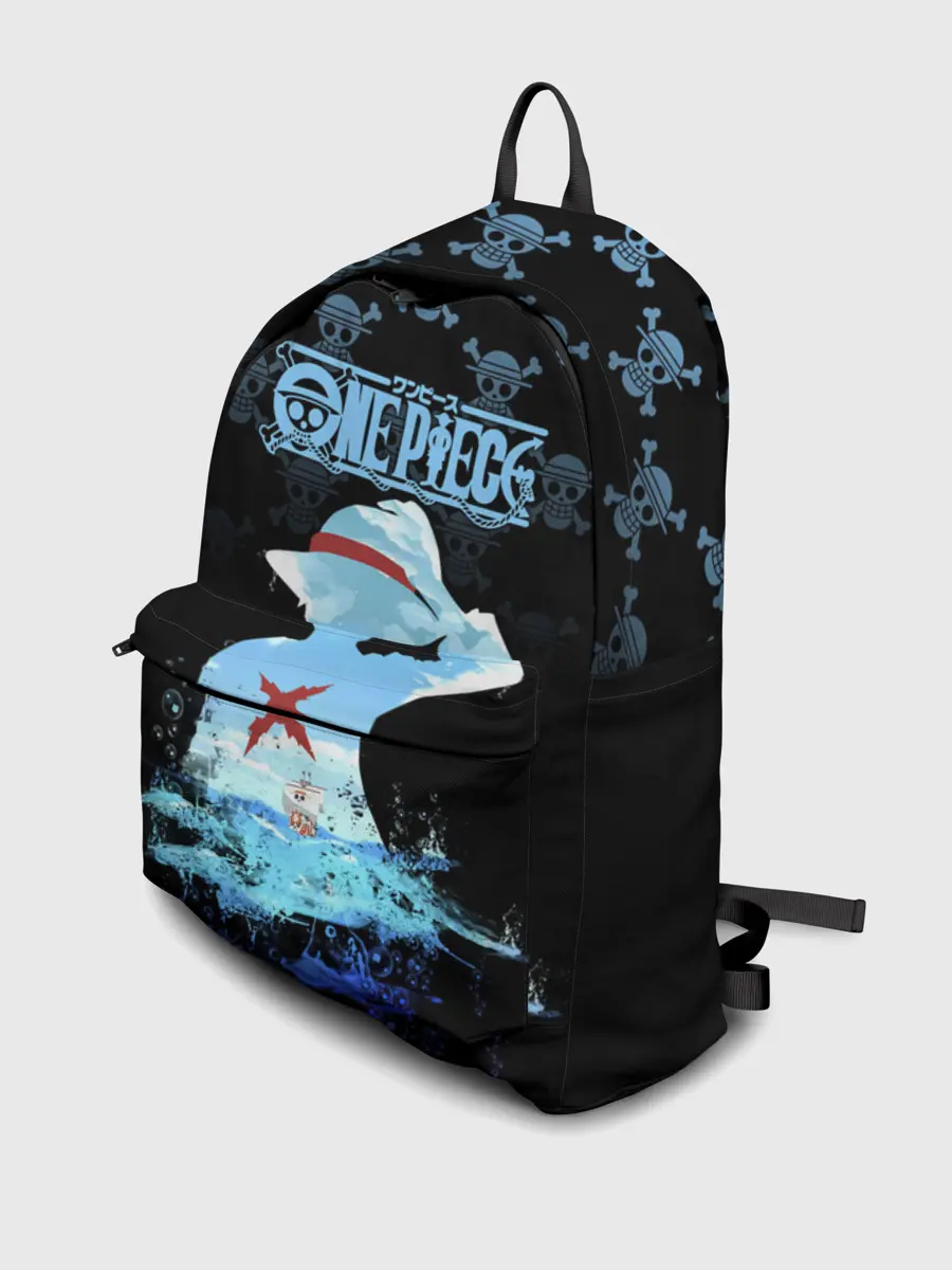 Рюкзак джинсовый / Луффи | Пираты Соломенной Шляпы