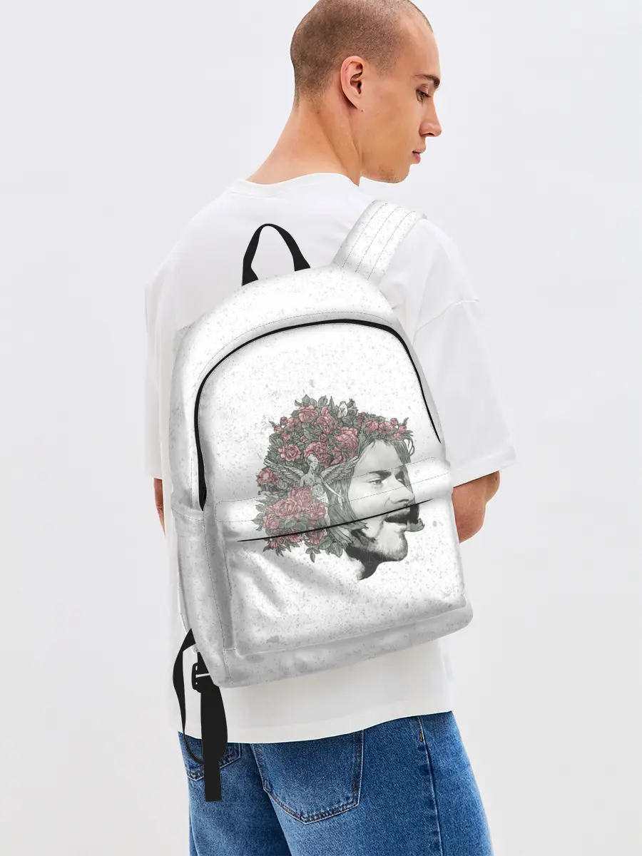 Рюкзак джинсовый / Цветы в волосах