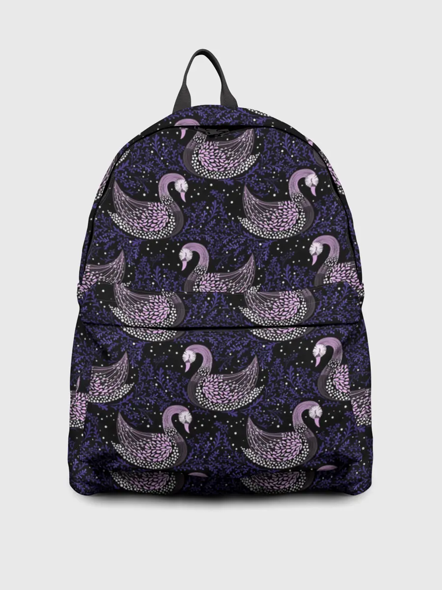 Рюкзак джинсовый / Лебеди из бисера