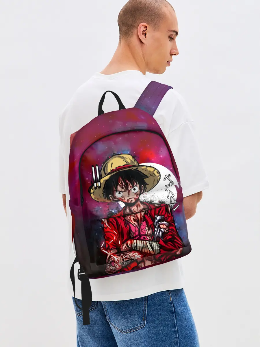 Рюкзак джинсовый / Луффи One Piece. Большой куш