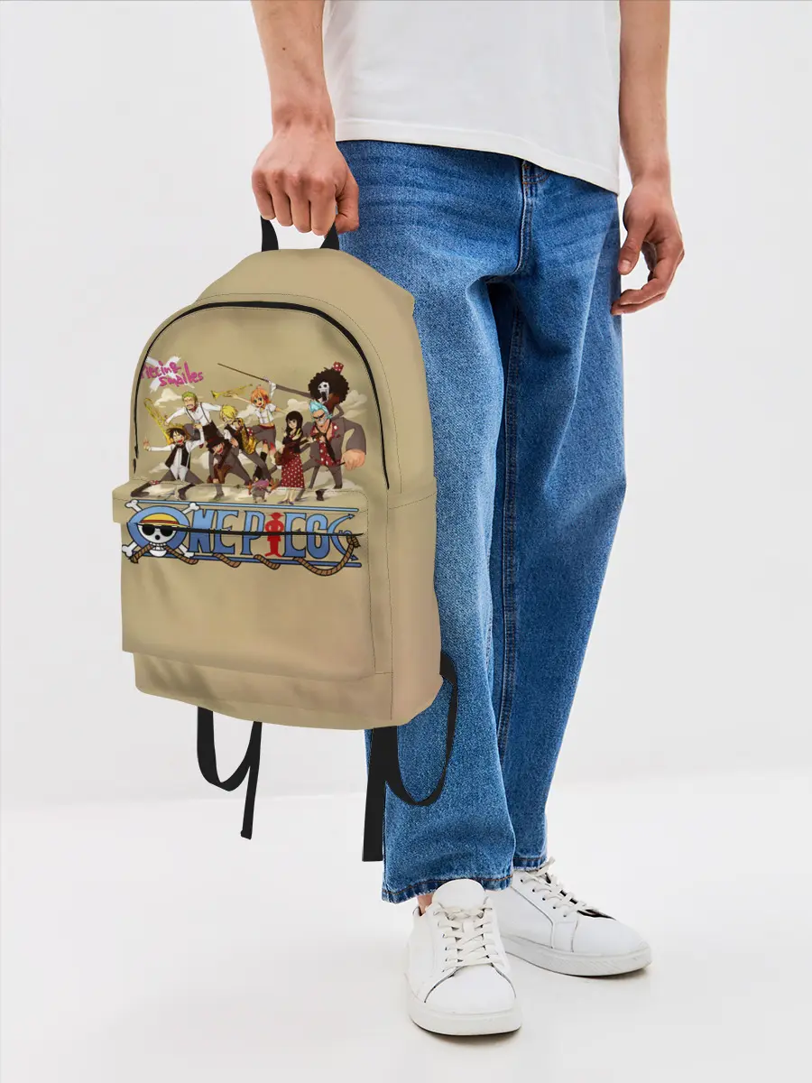 Рюкзак джинсовый / Пираты Соломенной Шляпы | One Piece